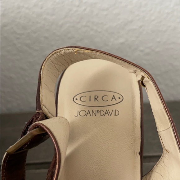 Circa Joan & David Brown Leather Heels 7.5M - Picture 11 of 11